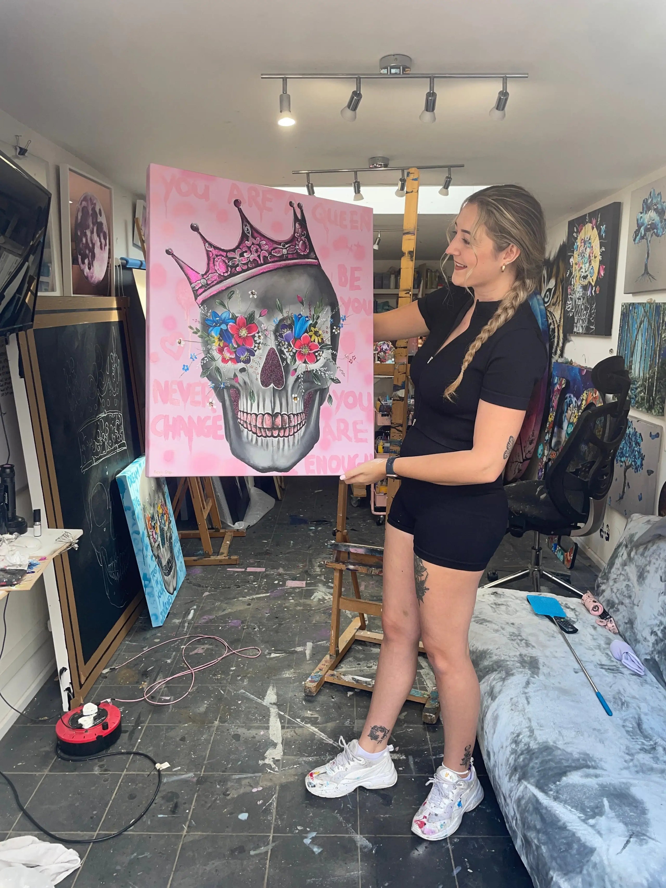 You Are A Queen - Original - SOLD by artist Becky Smith - Wyecliffe Galleries