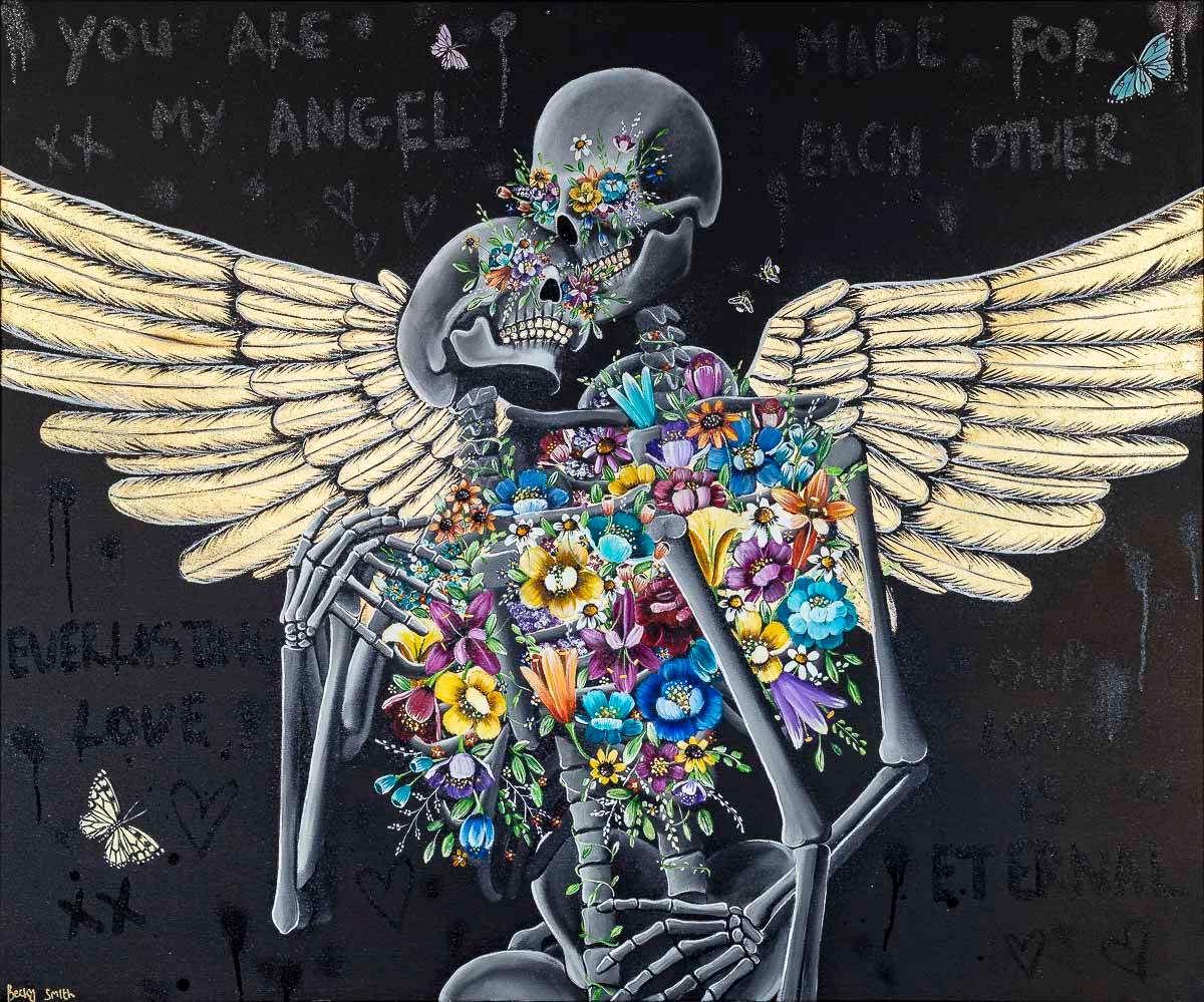 You Are My Angel - Original - SOLD by artist Becky Smith - Wyecliffe Galleries