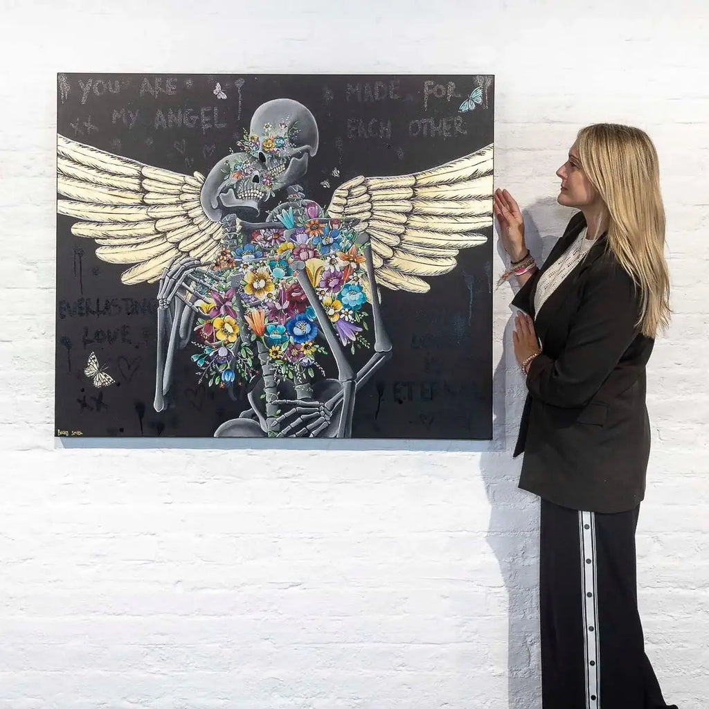 You Are My Angel - Original - SOLD by artist Becky Smith - Wyecliffe Galleries