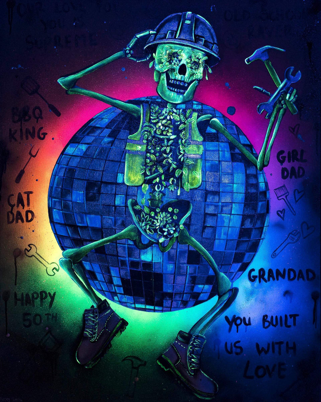 You Built Us With Love - Original - SOLD by artist Becky Smith - Wyecliffe Galleries