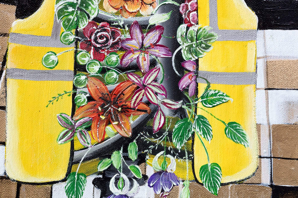 You Built Us With Love - Original - SOLD by artist Becky Smith - Wyecliffe Galleries