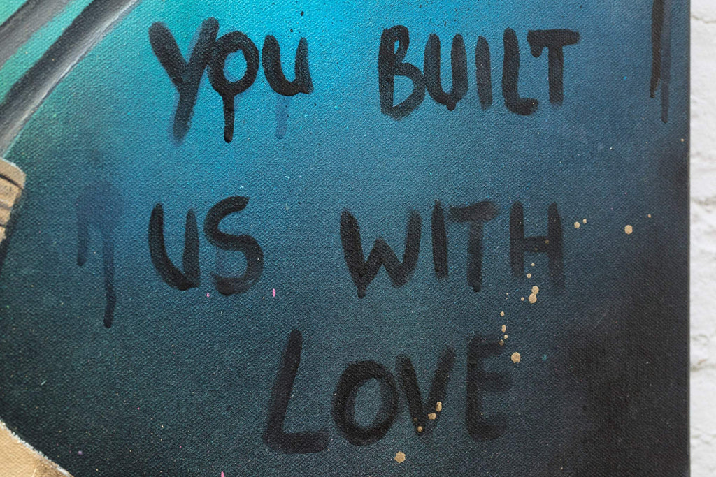 You Built Us With Love - Original - SOLD by artist Becky Smith - Wyecliffe Galleries