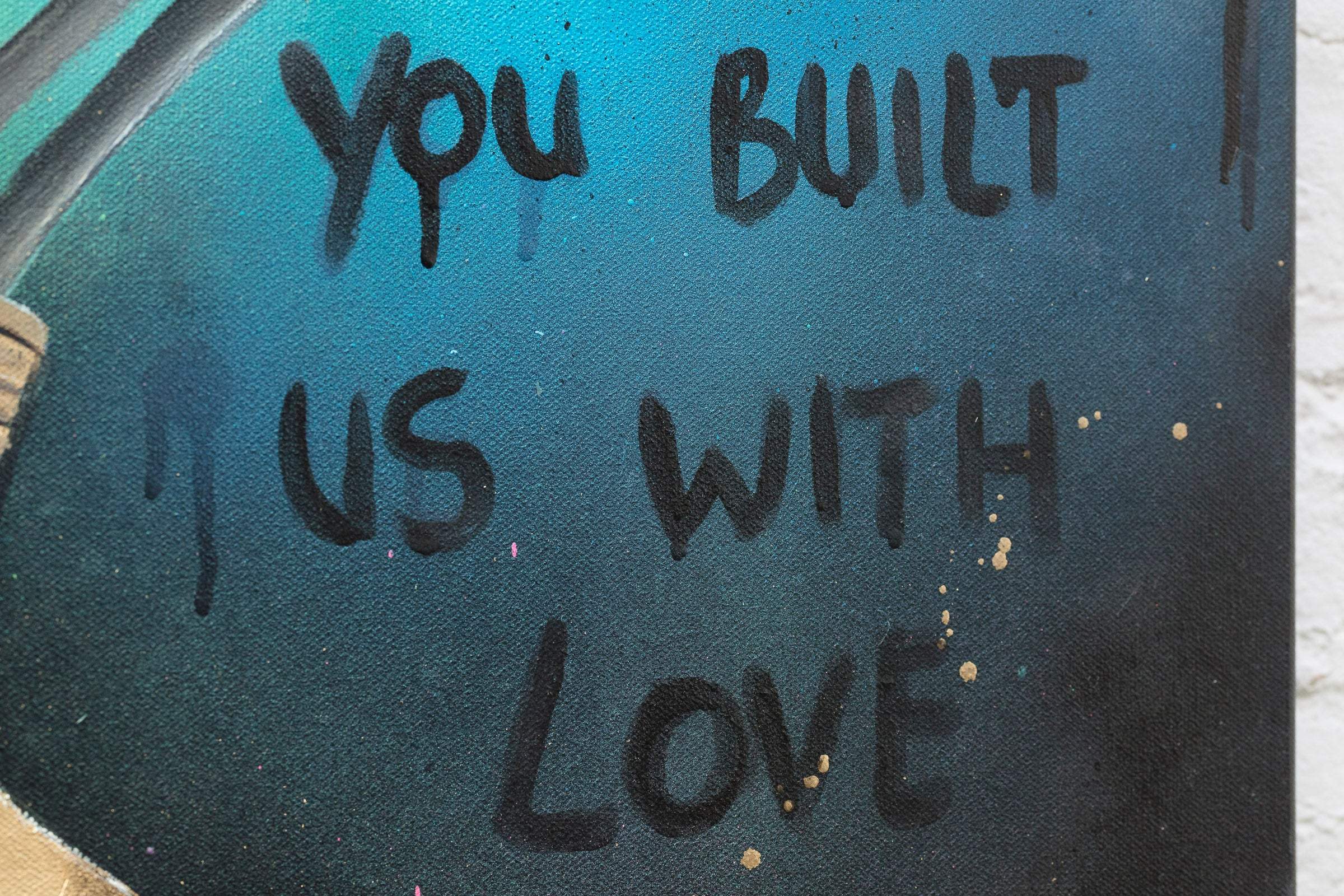 You Built Us With Love - Original - SOLD by artist Becky Smith - Wyecliffe Galleries