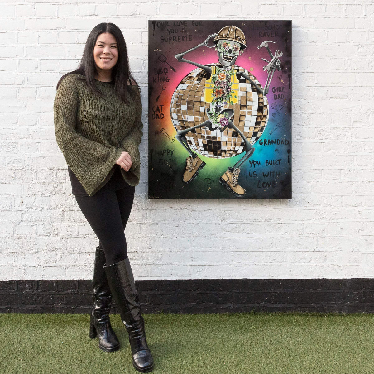 You Built Us With Love - Original - SOLD by artist Becky Smith - Wyecliffe Galleries