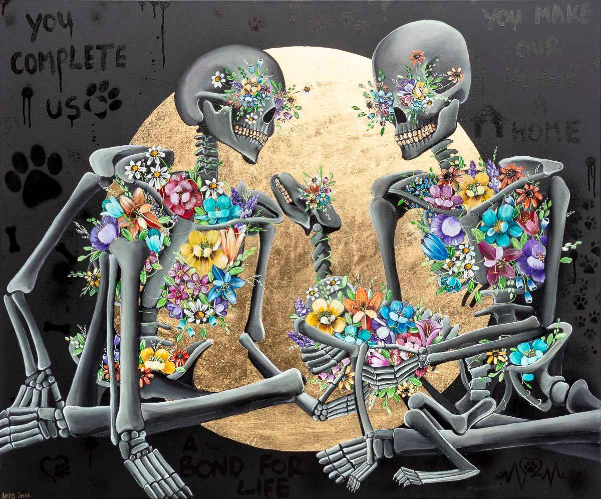 You Complete Us - Original - SOLD by artist Becky Smith - Wyecliffe Galleries