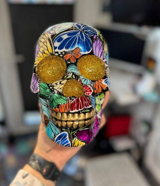 You Give Me Butterflies - Original Sculpture - SOLD by artist Becky Smith - Wyecliffe Galleries