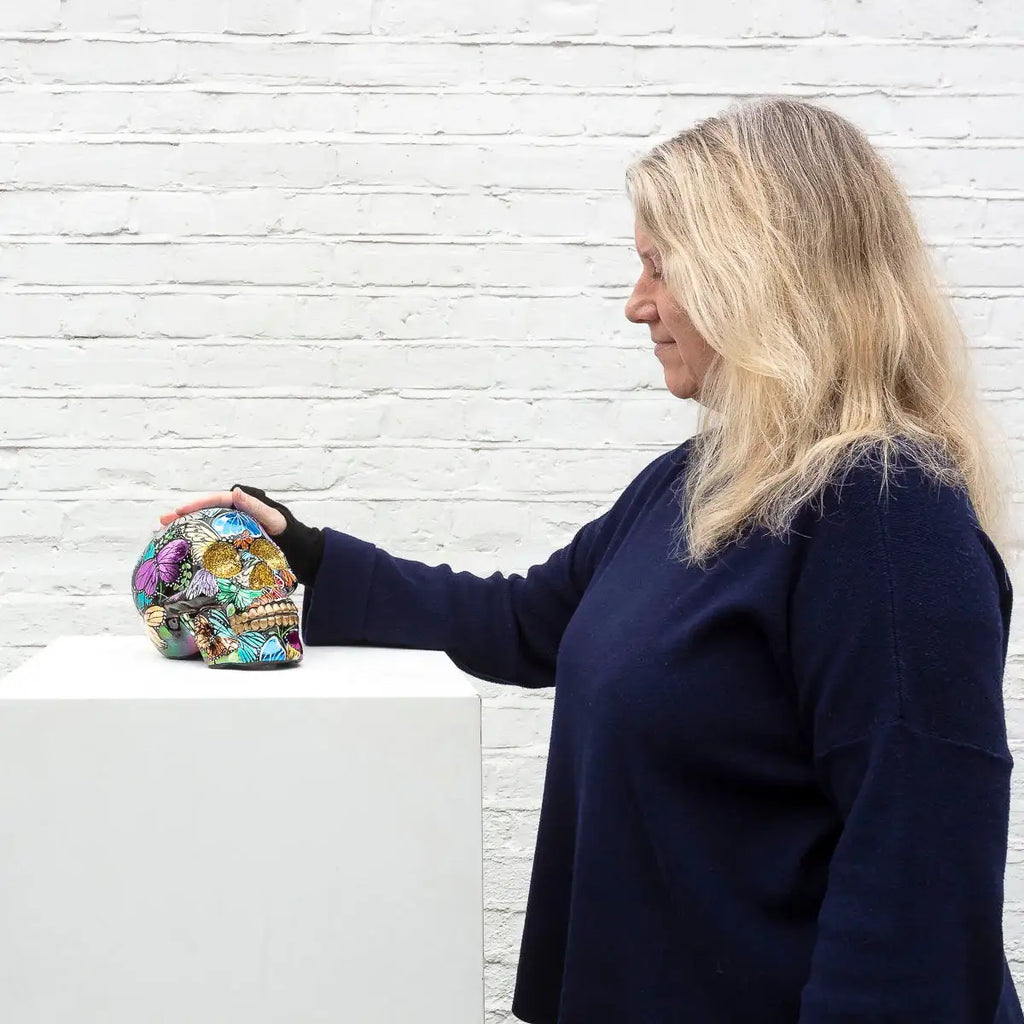 You Give Me Butterflies - Original Sculpture - SOLD by artist Becky Smith - Wyecliffe Galleries