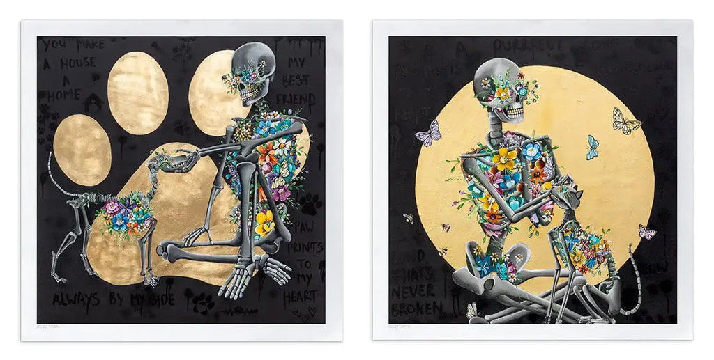 You Make A House A Home and A Purrfect Love - Artist Proof Set by artist Becky Smith - Wyecliffe Galleries