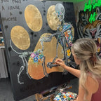 You Make A House A Home - Original - SOLD by artist Becky Smith - Wyecliffe Galleries