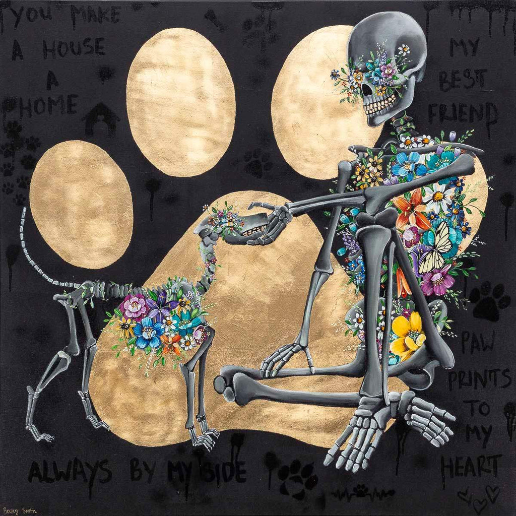 You Make A House A Home - Original - SOLD by artist Becky Smith - Wyecliffe Galleries