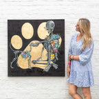 You Make A House A Home - Original - SOLD by artist Becky Smith - Wyecliffe Galleries