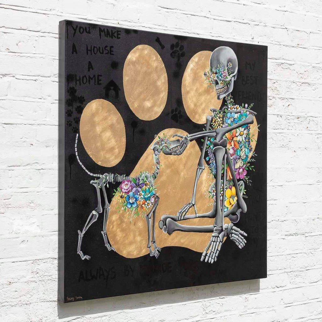 You Make A House A Home - Original - SOLD by artist Becky Smith - Wyecliffe Galleries