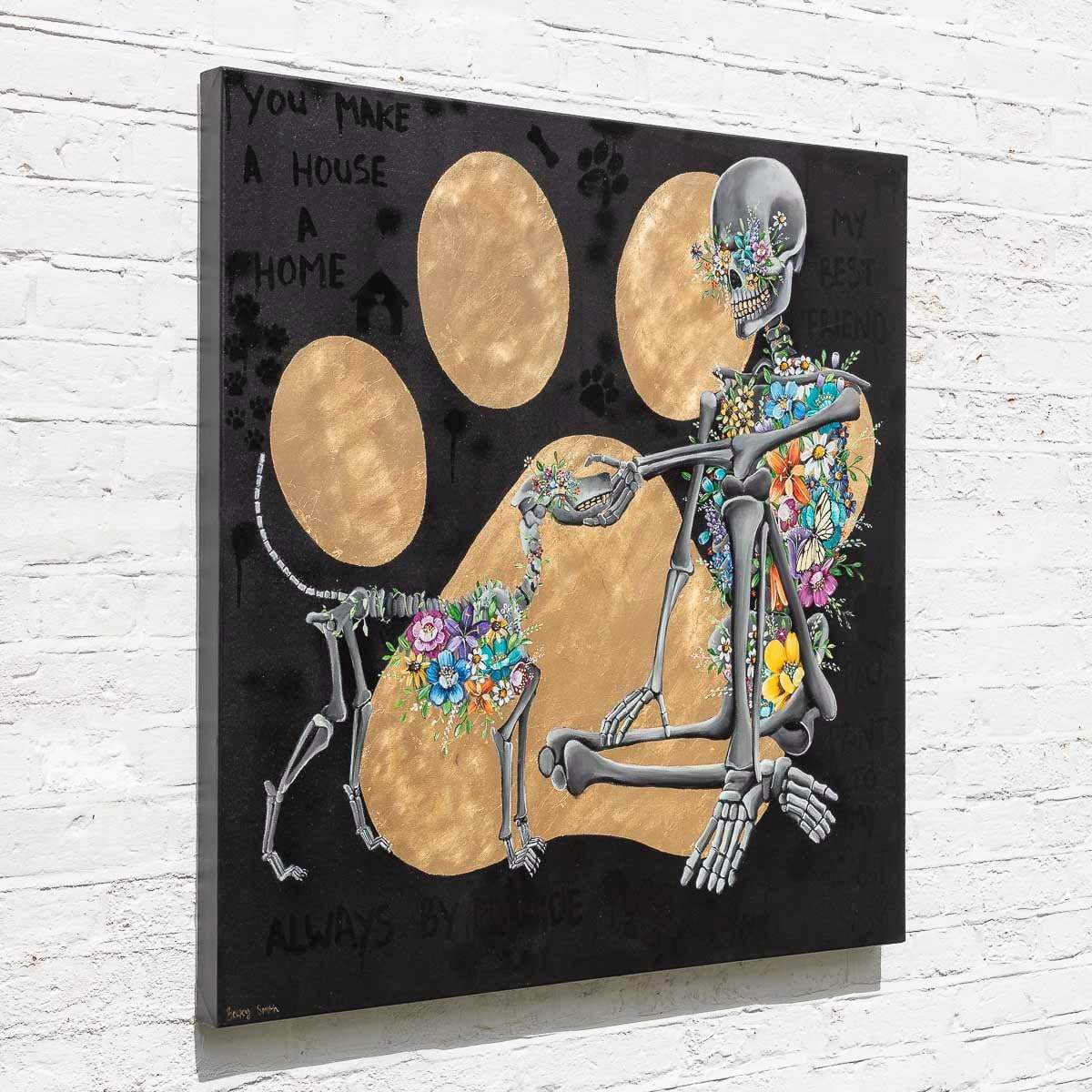 You Make A House A Home - Original - SOLD by artist Becky Smith - Wyecliffe Galleries