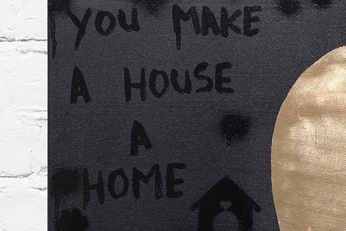 You Make A House A Home - Original - SOLD by artist Becky Smith - Wyecliffe Galleries