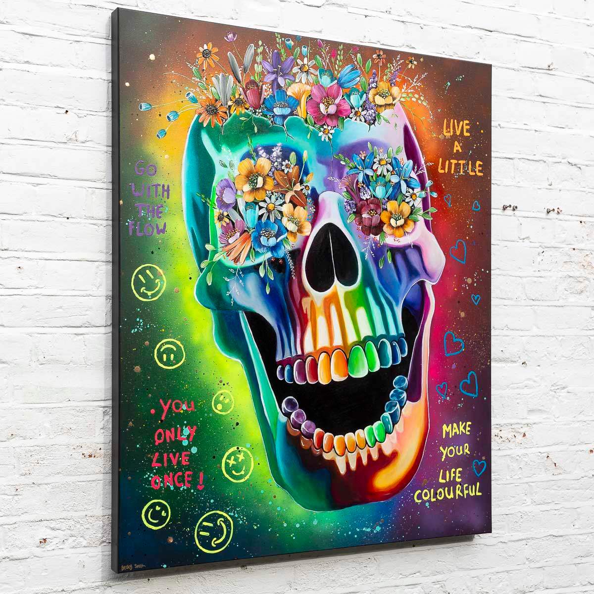 You Only Live Once - Original by artist Becky Smith - Wyecliffe Galleries