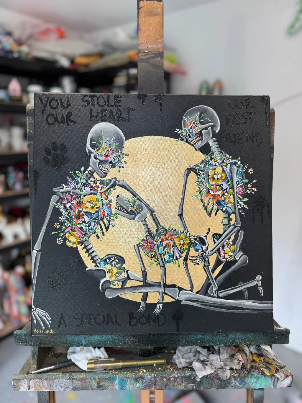 You Stole Our Heart - Original - SOLD by artist Becky Smith - Wyecliffe Galleries