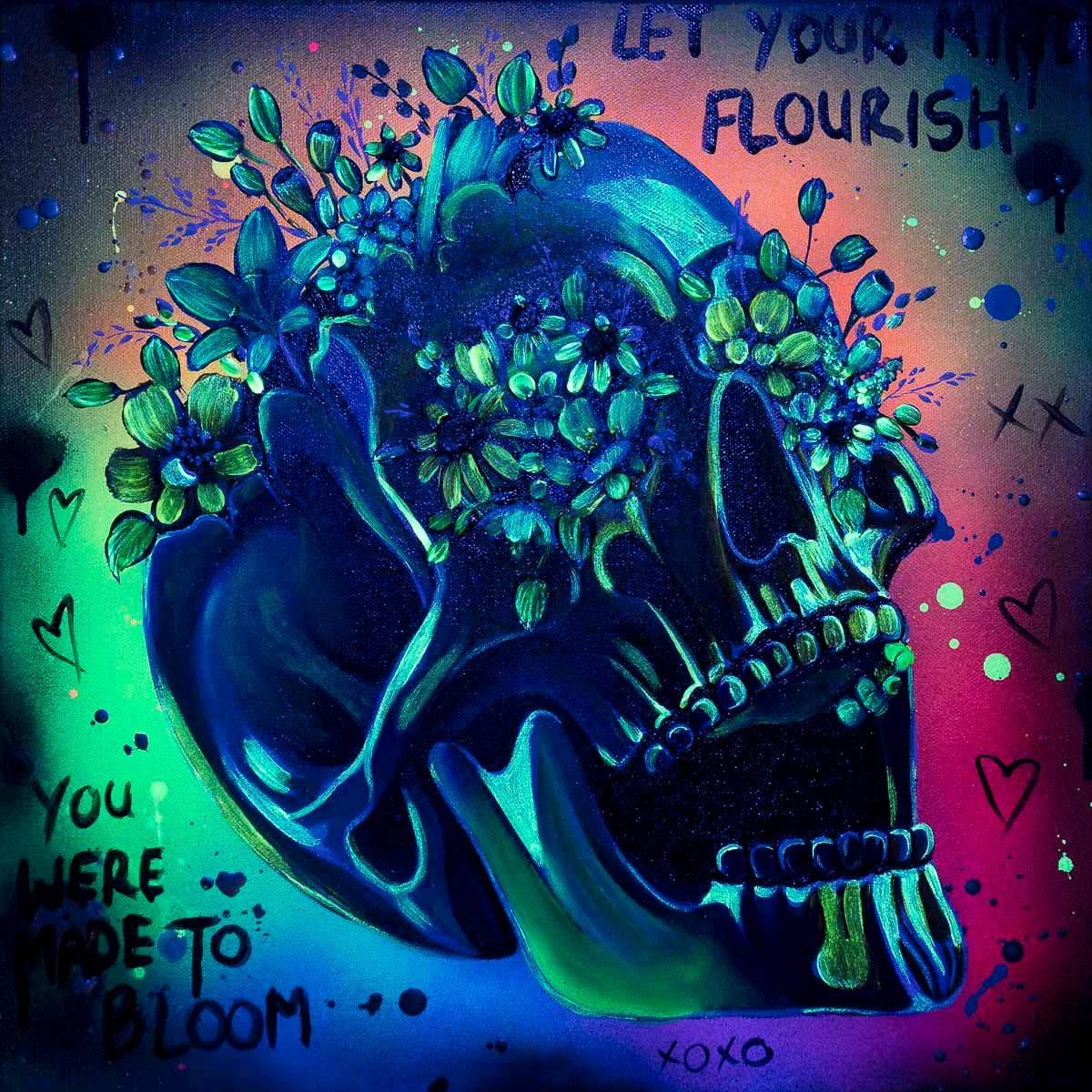 You Were Made To Bloom - Original - SOLD by artist Becky Smith - Wyecliffe Galleries