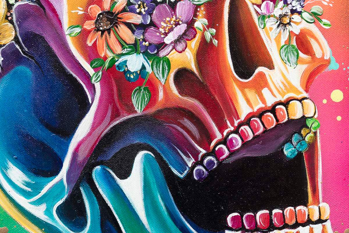You Were Made To Bloom - Original - SOLD by artist Becky Smith - Wyecliffe Galleries