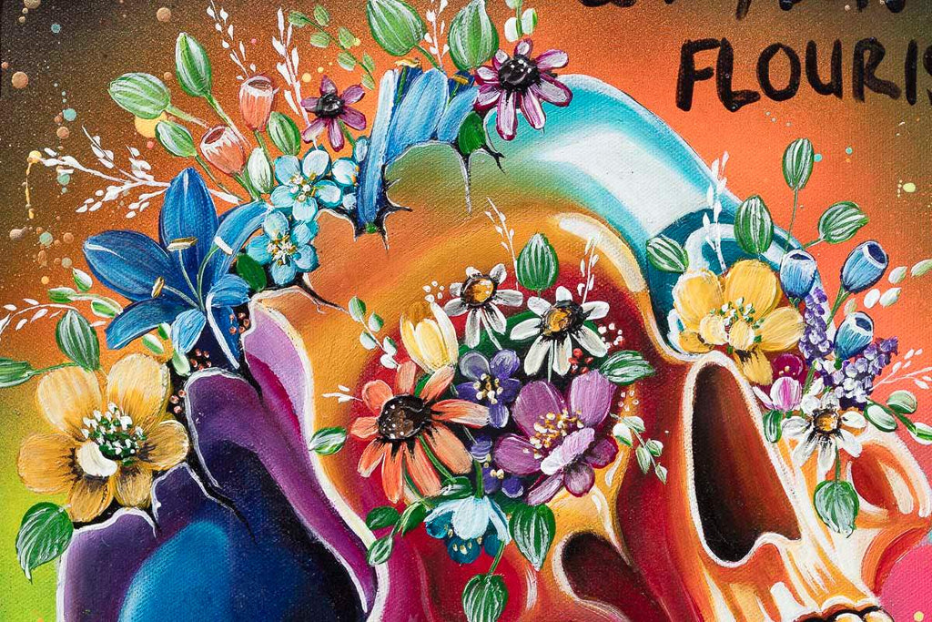 You Were Made To Bloom - Original - SOLD by artist Becky Smith - Wyecliffe Galleries