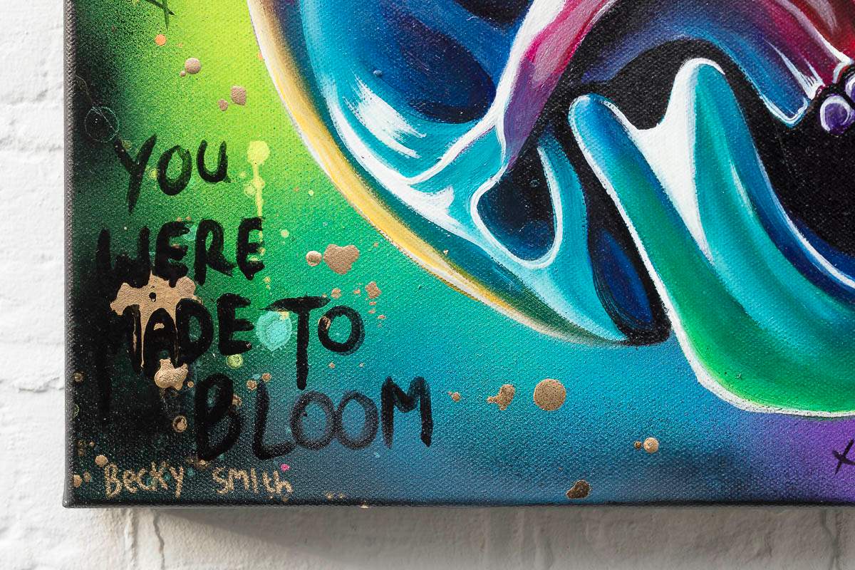 You Were Made To Bloom - Original - SOLD by artist Becky Smith - Wyecliffe Galleries