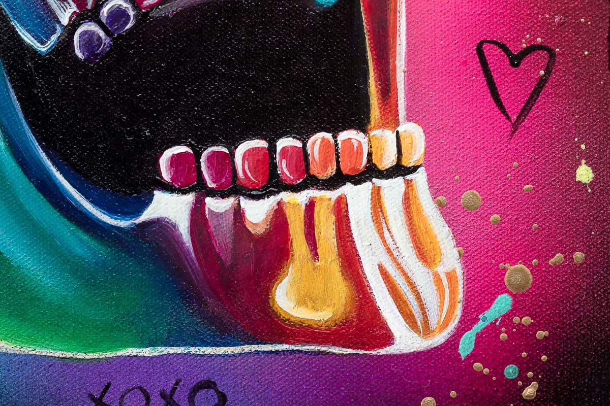 You Were Made To Bloom - Original - SOLD by artist Becky Smith - Wyecliffe Galleries