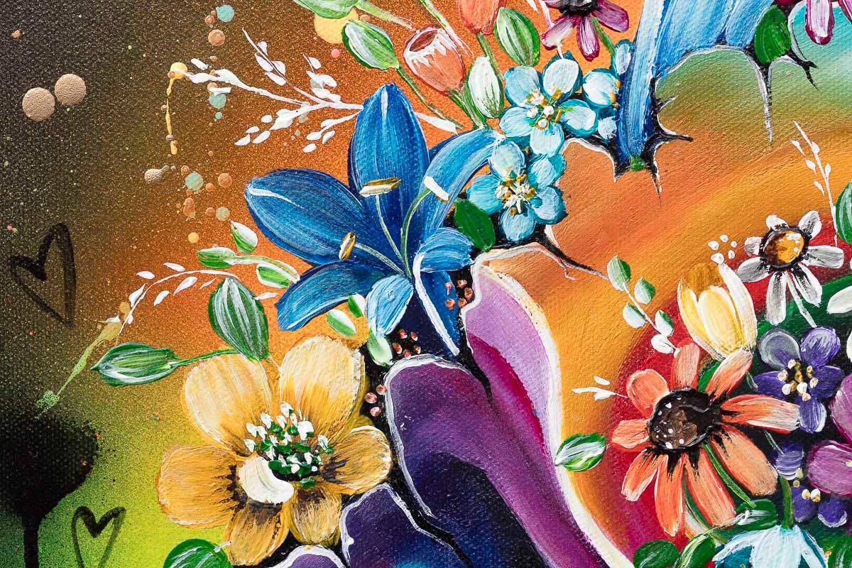 You Were Made To Bloom - Original - SOLD by artist Becky Smith - Wyecliffe Galleries