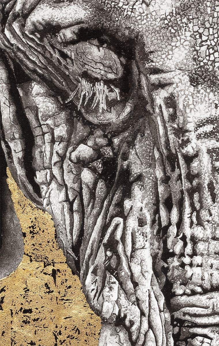 Eidetic (Gold) - Original by artist Ben Riley - Wyecliffe Galleries