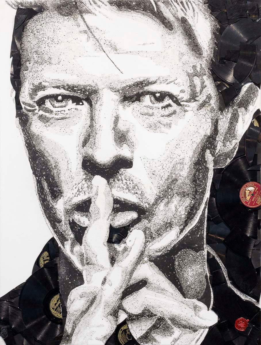 Heroes - David Bowie - Original By Ben Riley SOLD - Wyecliffe Original Art