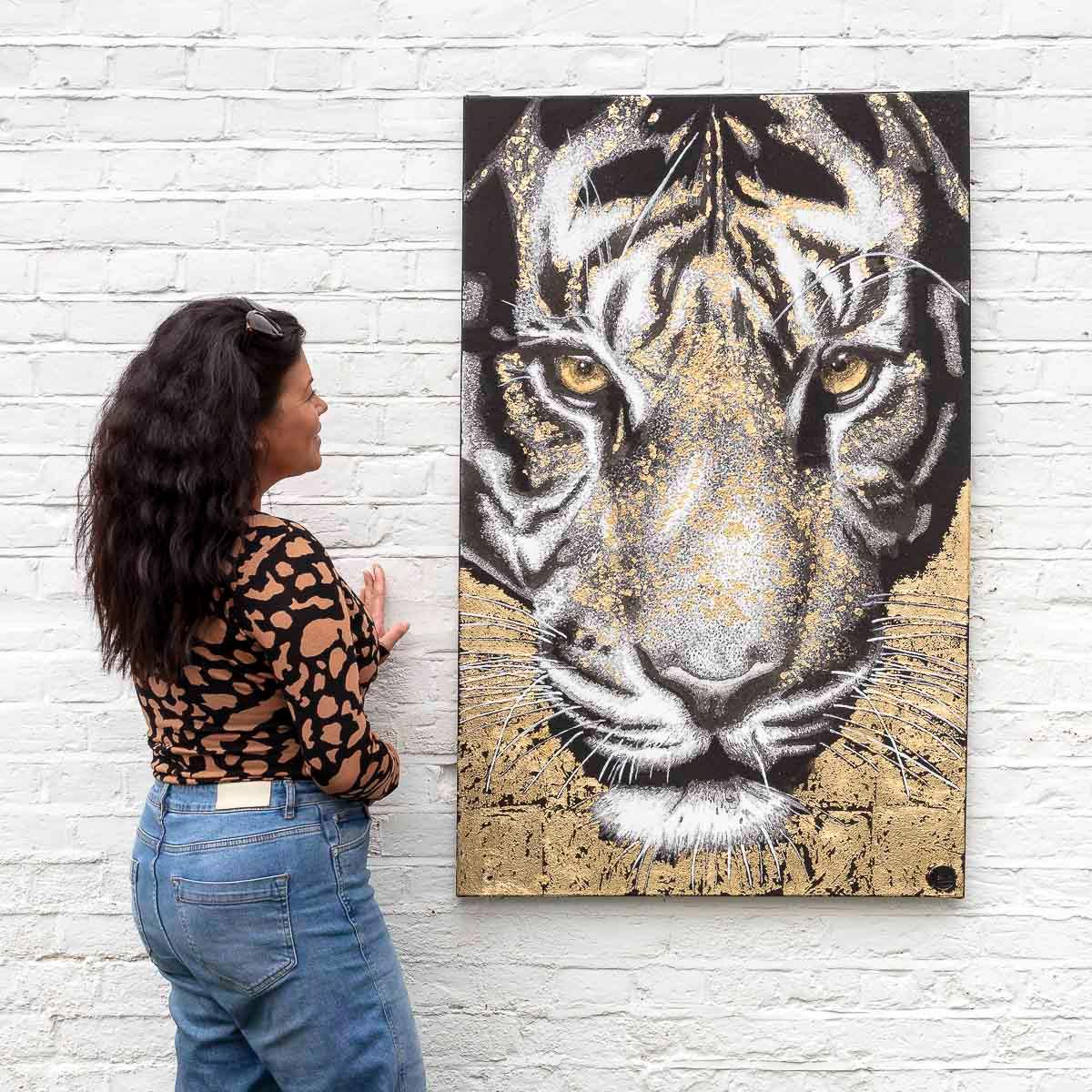 Strength (Gold) - Original by artist Ben Riley - Wyecliffe Galleries