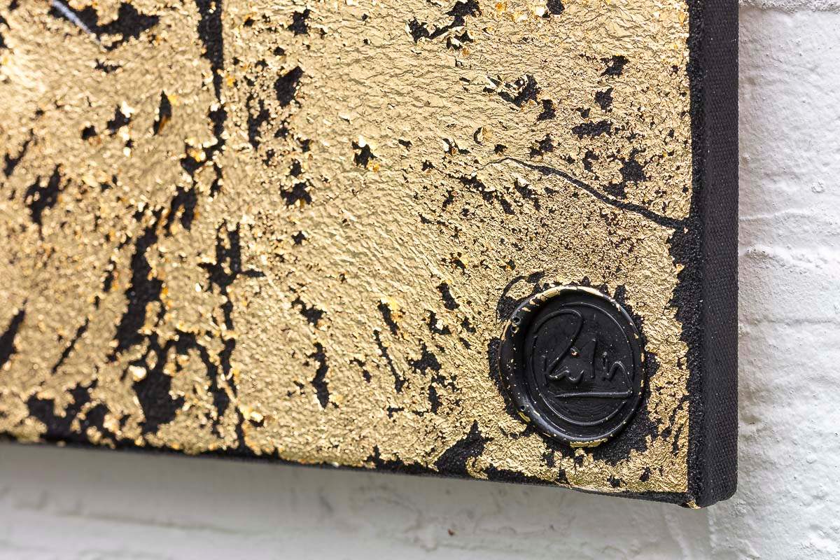 Strength (Gold) - Original by artist Ben Riley - Wyecliffe Galleries