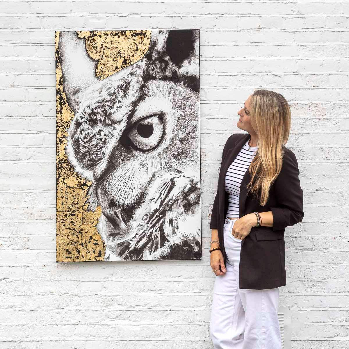 Wisdom (Gold) - Original by artist Ben Riley - Wyecliffe Galleries