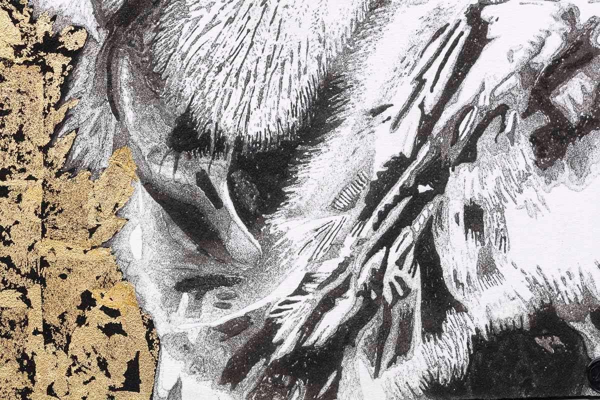 Wisdom (Gold) - Original by artist Ben Riley - Wyecliffe Galleries