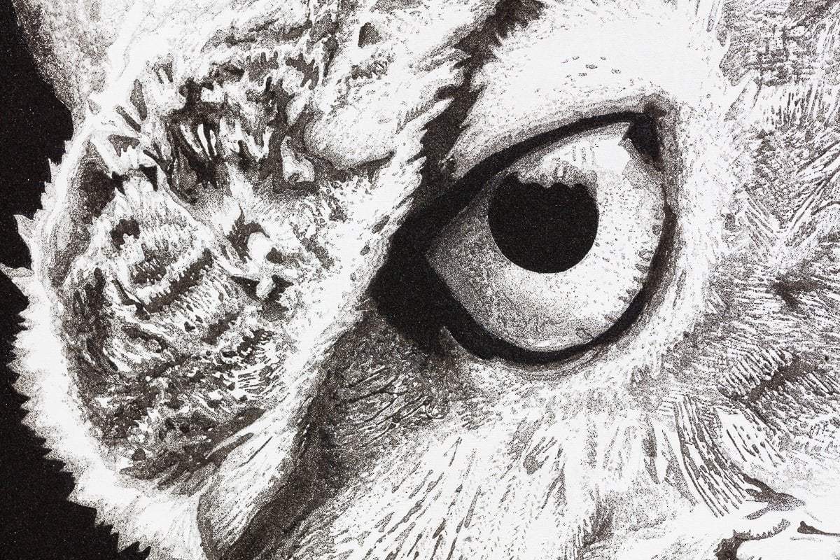 Wisdom - Original - SOLD by artist Ben Riley - Wyecliffe Galleries