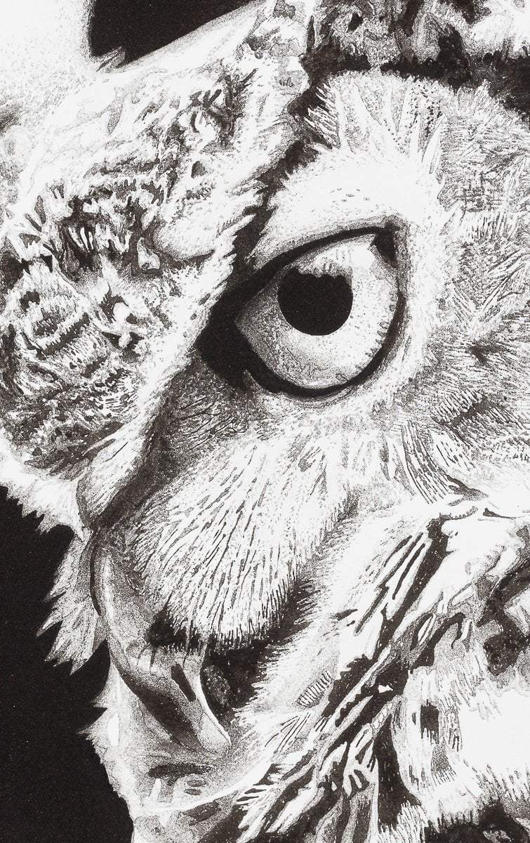 Wisdom - Original - SOLD by artist Ben Riley - Wyecliffe Galleries