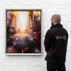 On The Way To The Sunset - Original - SOLD by artist Bozhena Fuchs - Wyecliffe Galleries