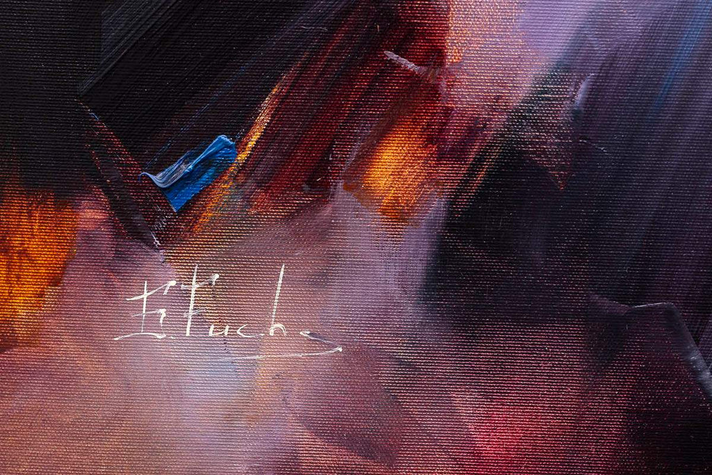 On The Way To The Sunset - Original - SOLD by artist Bozhena Fuchs - Wyecliffe Galleries