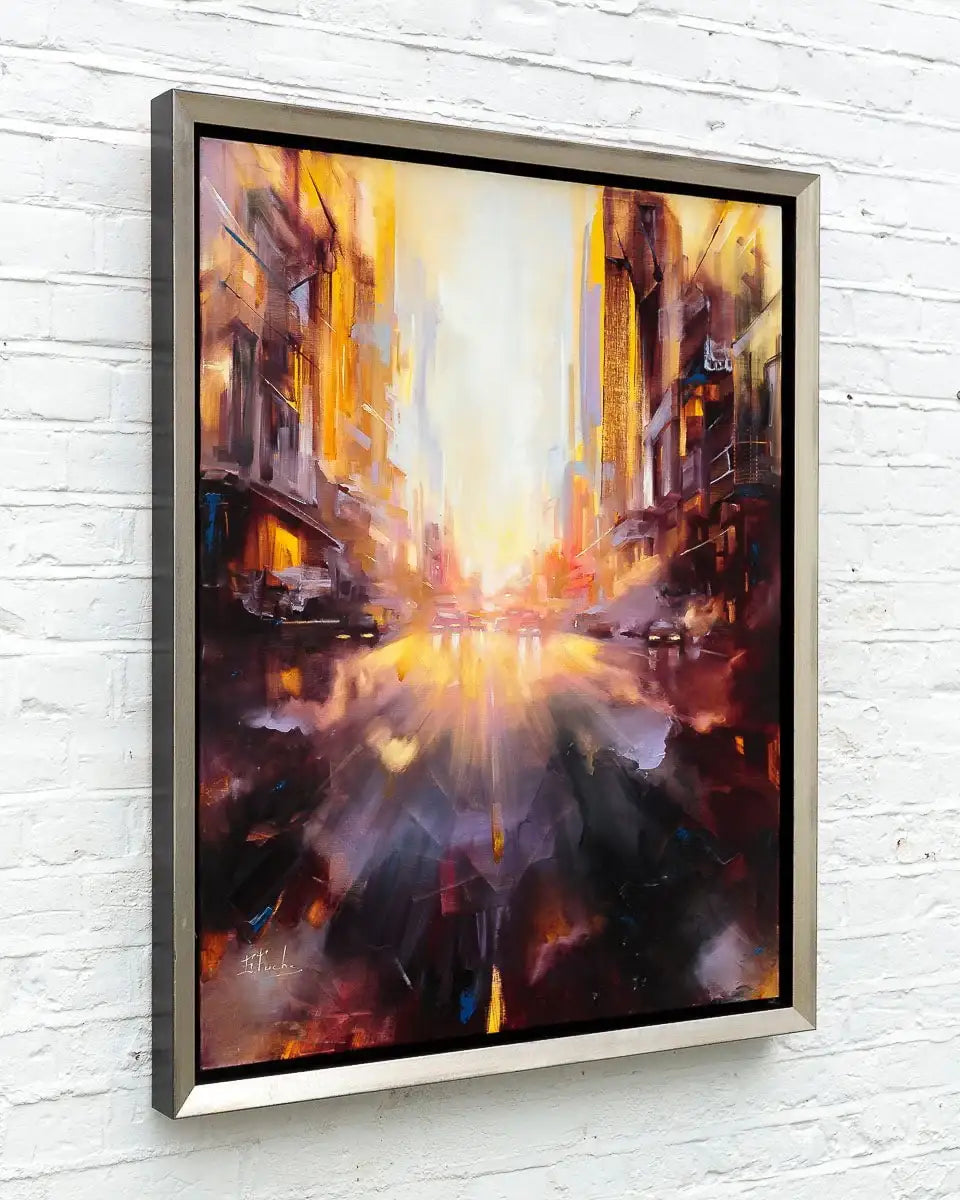 On The Way To The Sunset - Original - SOLD by artist Bozhena Fuchs - Wyecliffe Galleries