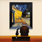 Cafe - Edition - SOLD by artist Chris Chapman - Wyecliffe Galleries