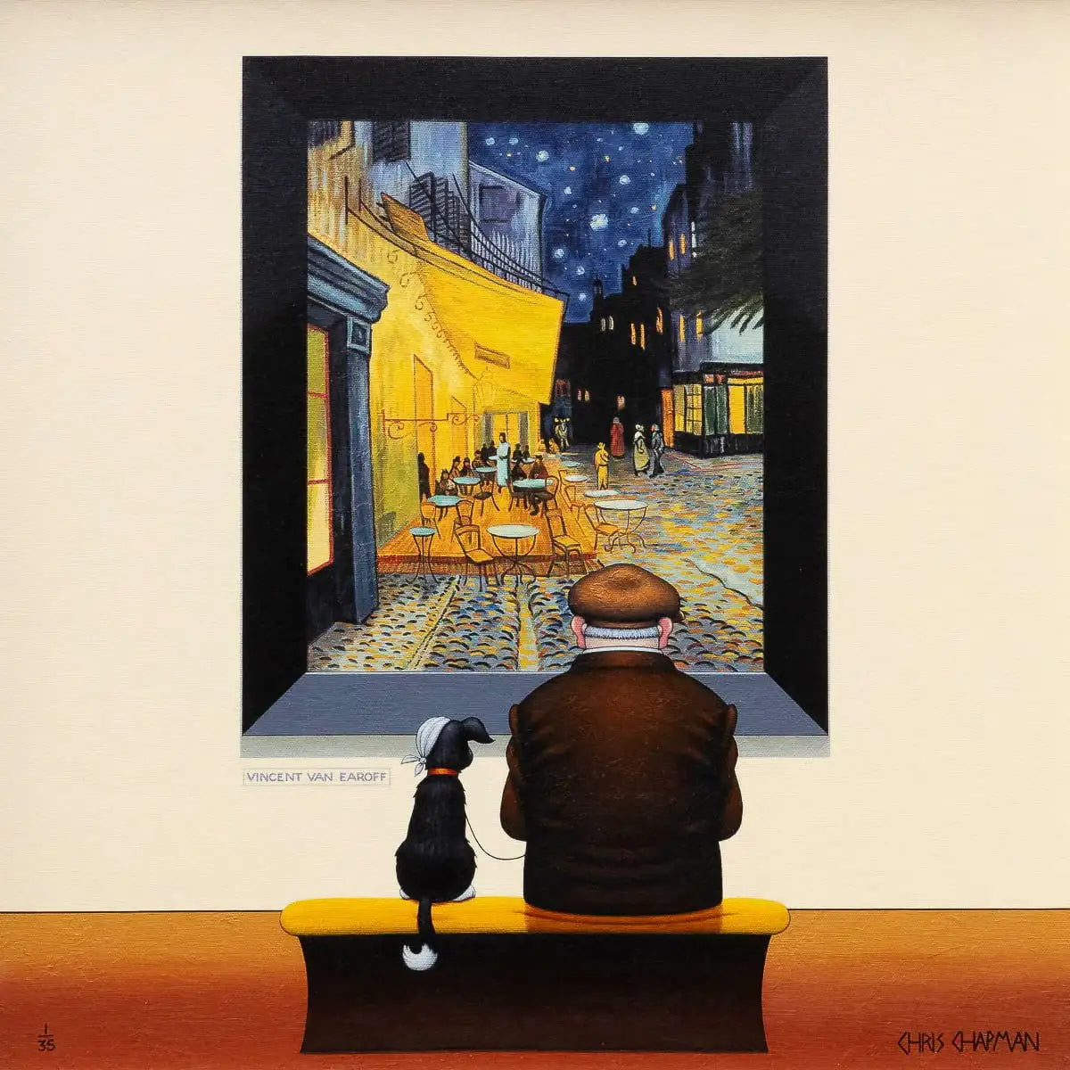 Cafe - Edition - SOLD by artist Chris Chapman - Wyecliffe Galleries