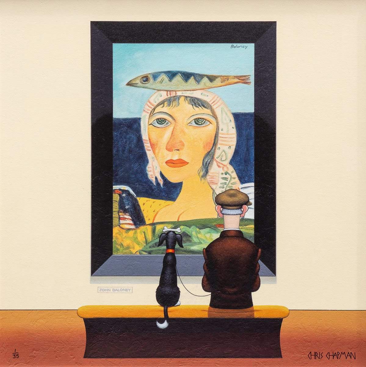 John Baloney - Bonehead - Edition by artist Chris Chapman - Wyecliffe Galleries