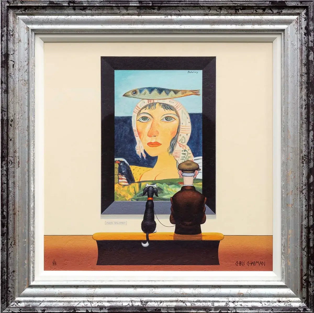 John Baloney - Bonehead - Edition by artist Chris Chapman - Wyecliffe Galleries