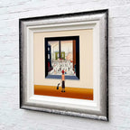 L.S -Lowryish - Mill Lane - Original by artist Chris Chapman - Wyecliffe Galleries