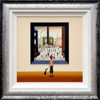 L.S -Lowryish - Mill Lane - Original by artist Chris Chapman - Wyecliffe Galleries