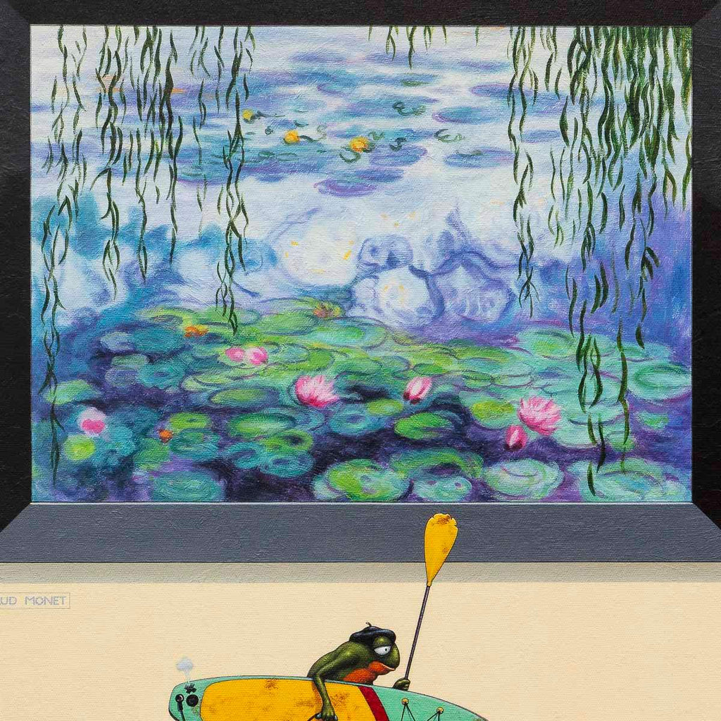 Le Paddle Boarder - Edition by artist Chris Chapman - Wyecliffe Galleries