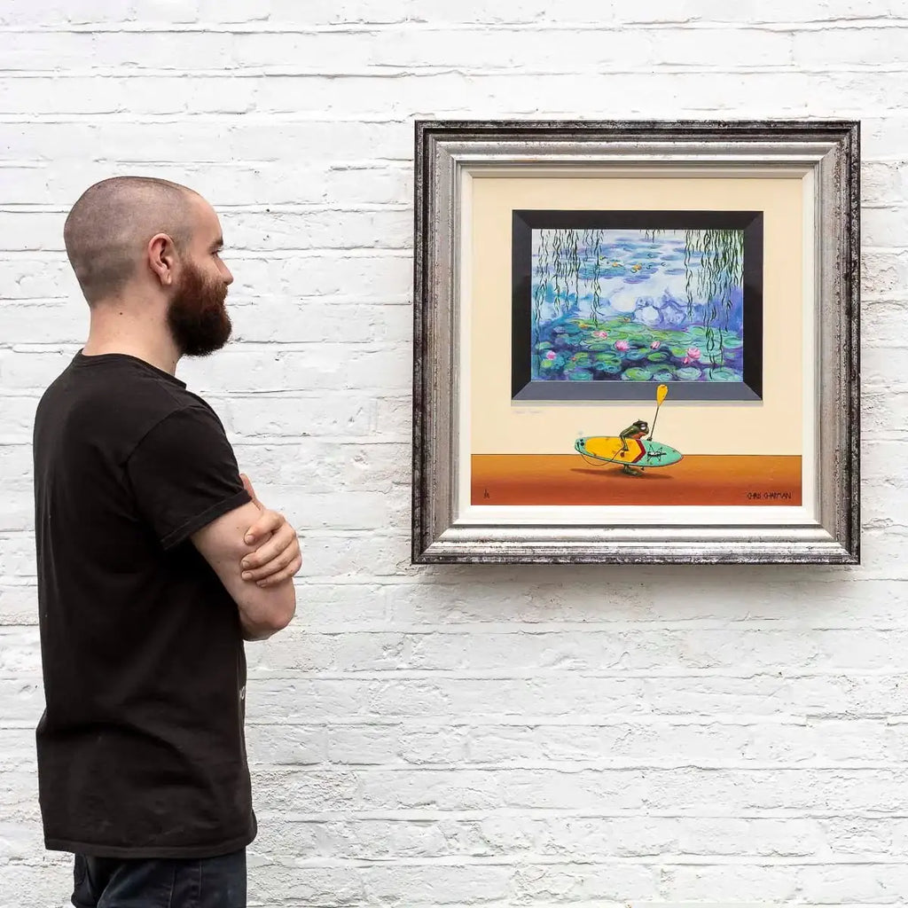 Le Paddle Boarder - Edition by artist Chris Chapman - Wyecliffe Galleries