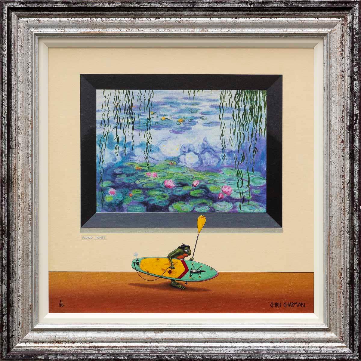 Le Paddle Boarder - Edition by artist Chris Chapman - Wyecliffe Galleries