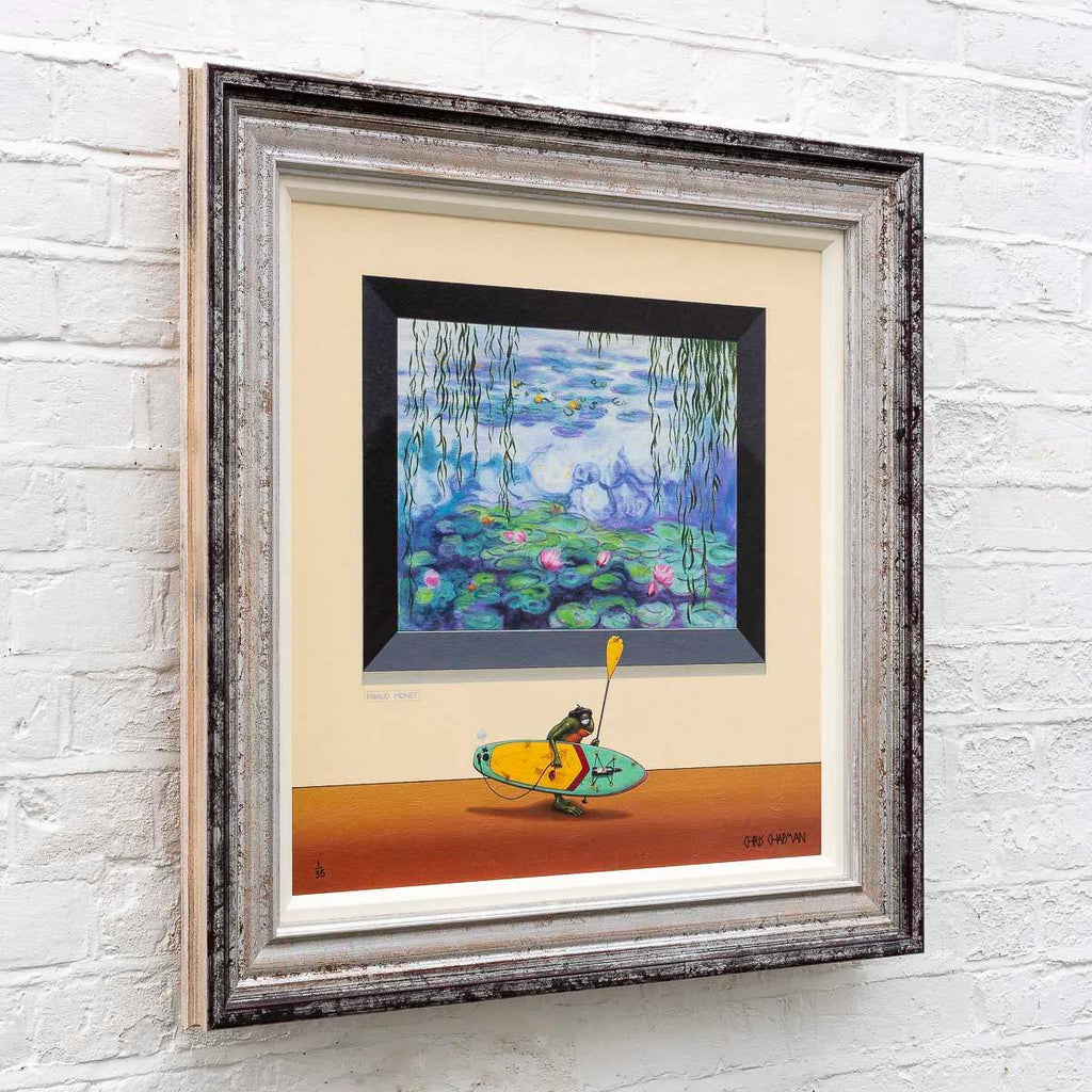 Le Paddle Boarder - Edition by artist Chris Chapman - Wyecliffe Galleries