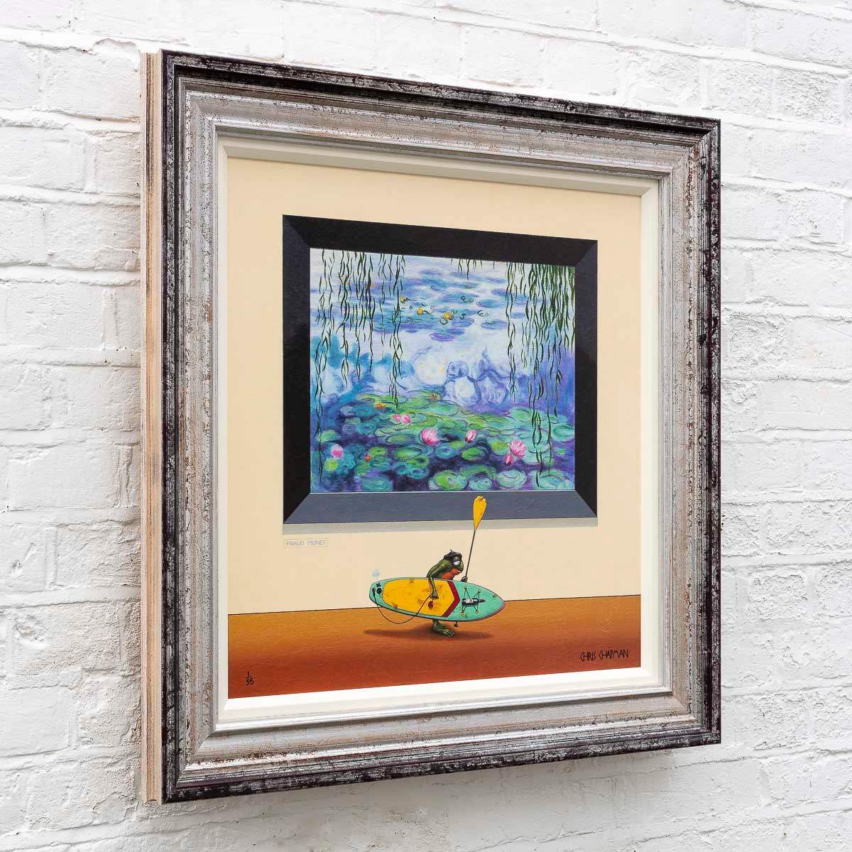 Le Paddle Boarder - Edition by artist Chris Chapman - Wyecliffe Galleries