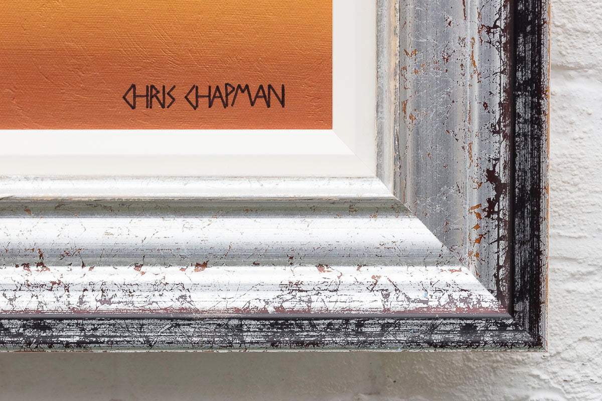 Lowryish - On The Beach - Edition by artist Chris Chapman - Wyecliffe Galleries