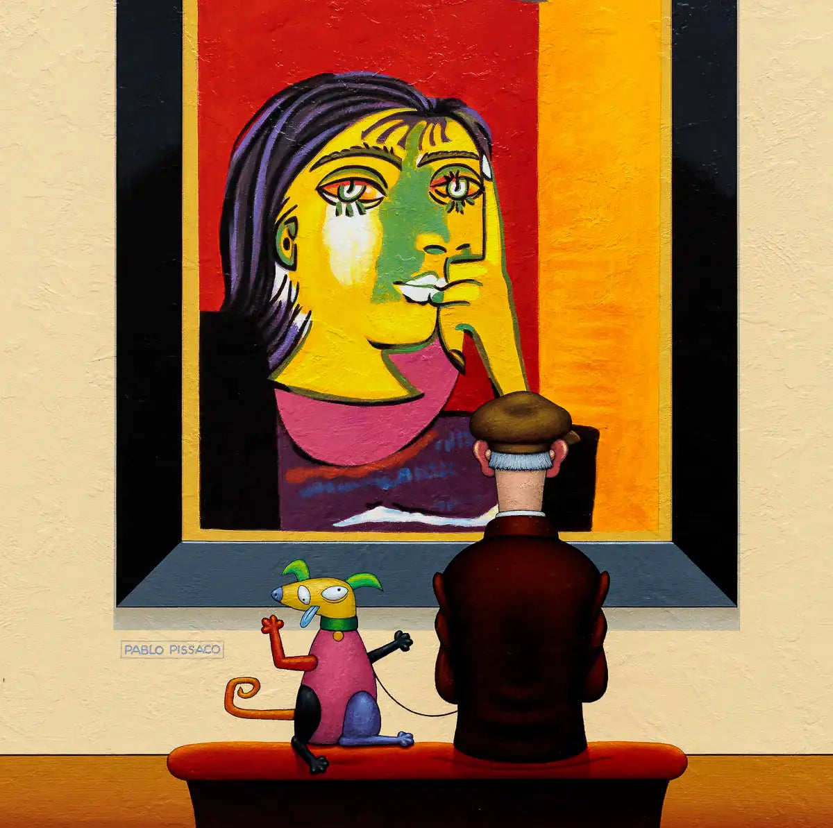 Pablo Picasso Bonkers - Original - SOLD by artist Chris Chapman - Wyecliffe Galleries